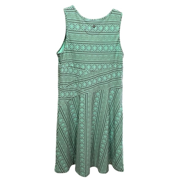 PrAna ~ Green and Brown Sleeveless Summer Dress - Picture 3 of 7